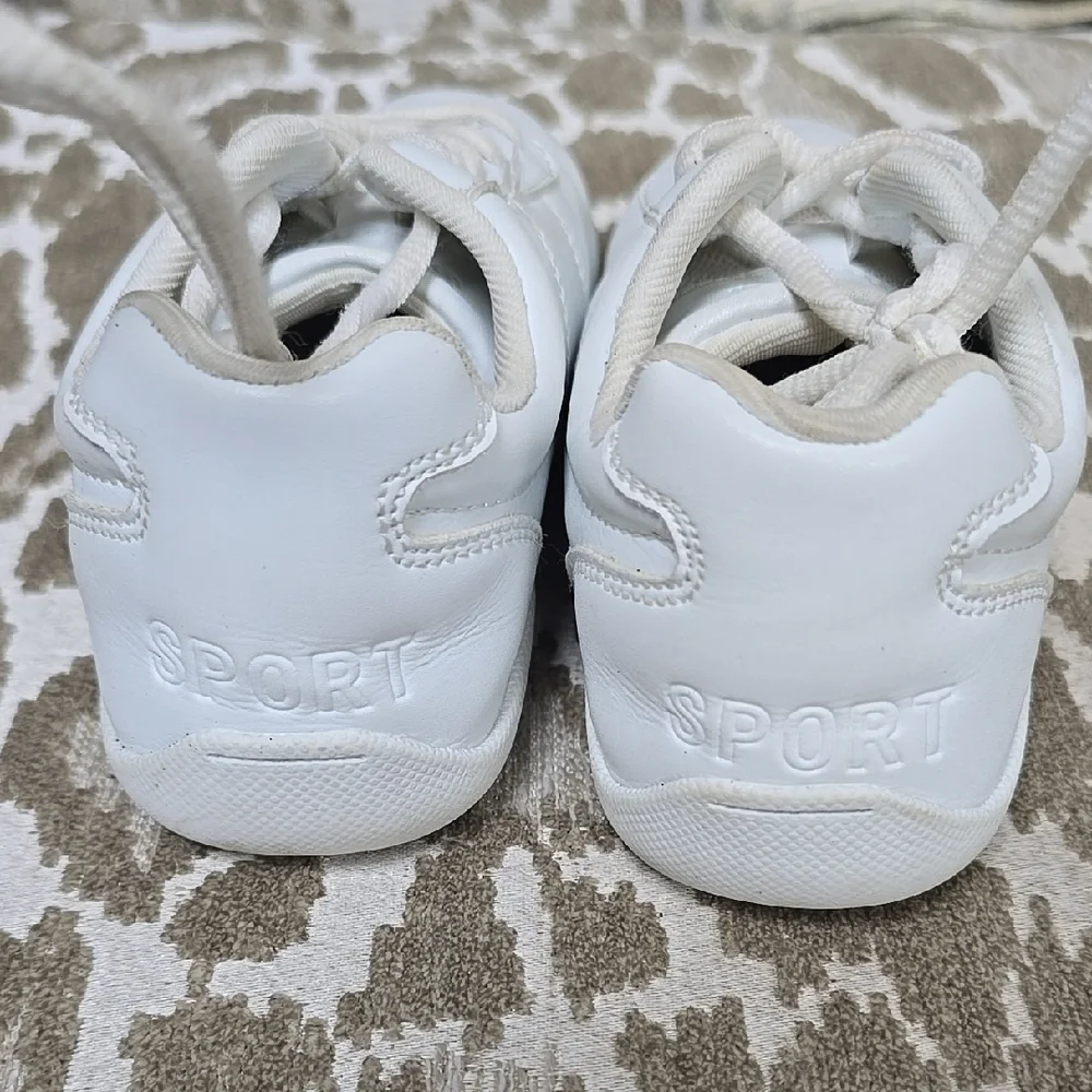 Kids White Sneakers - Picture 2 of 8